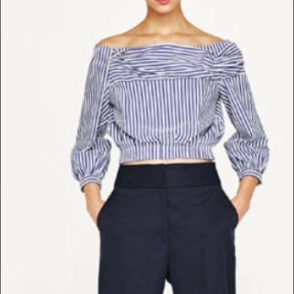 Zara Off-The-Shoulder Top - Picture 3 of 8